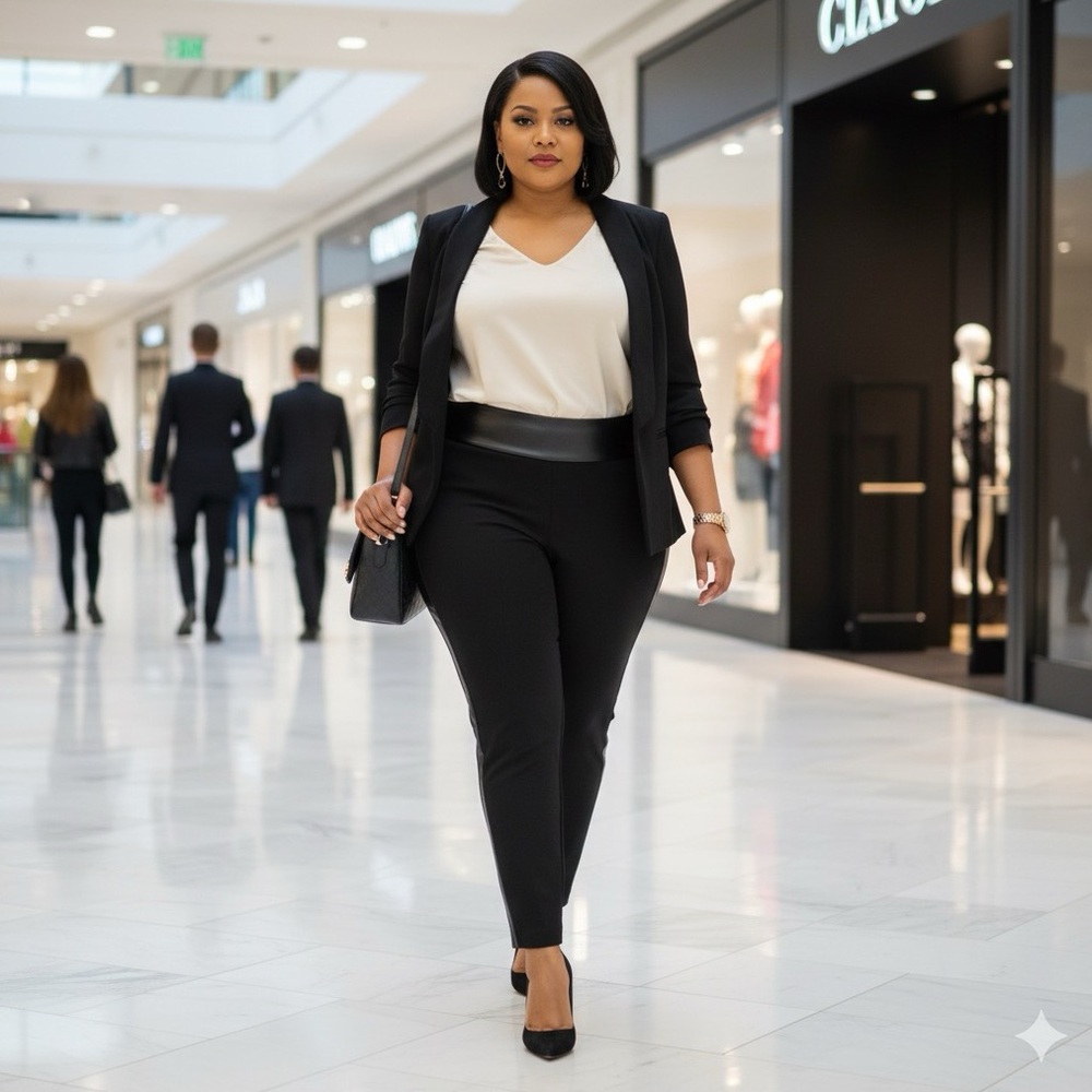 EXPRESS Black Columnist Ankle High Rise Pants